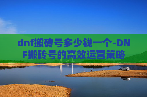 dnf搬砖号多少钱一个-DNF搬砖号的高效运营策略