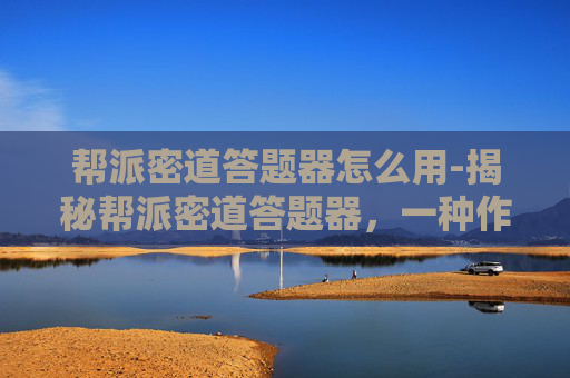帮派密道答题器怎么用-揭秘帮派密道答题器，一种作弊工具的真相与影响