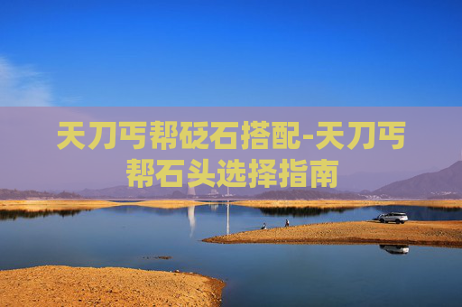 天刀丐帮砭石搭配-天刀丐帮石头选择指南