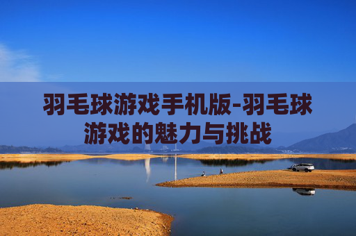 羽毛球游戏手机版-羽毛球游戏的魅力与挑战