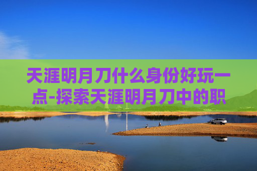 天涯明月刀什么身份好玩一点-探索天涯明月刀中的职业选择,哪个身份最适合你?
